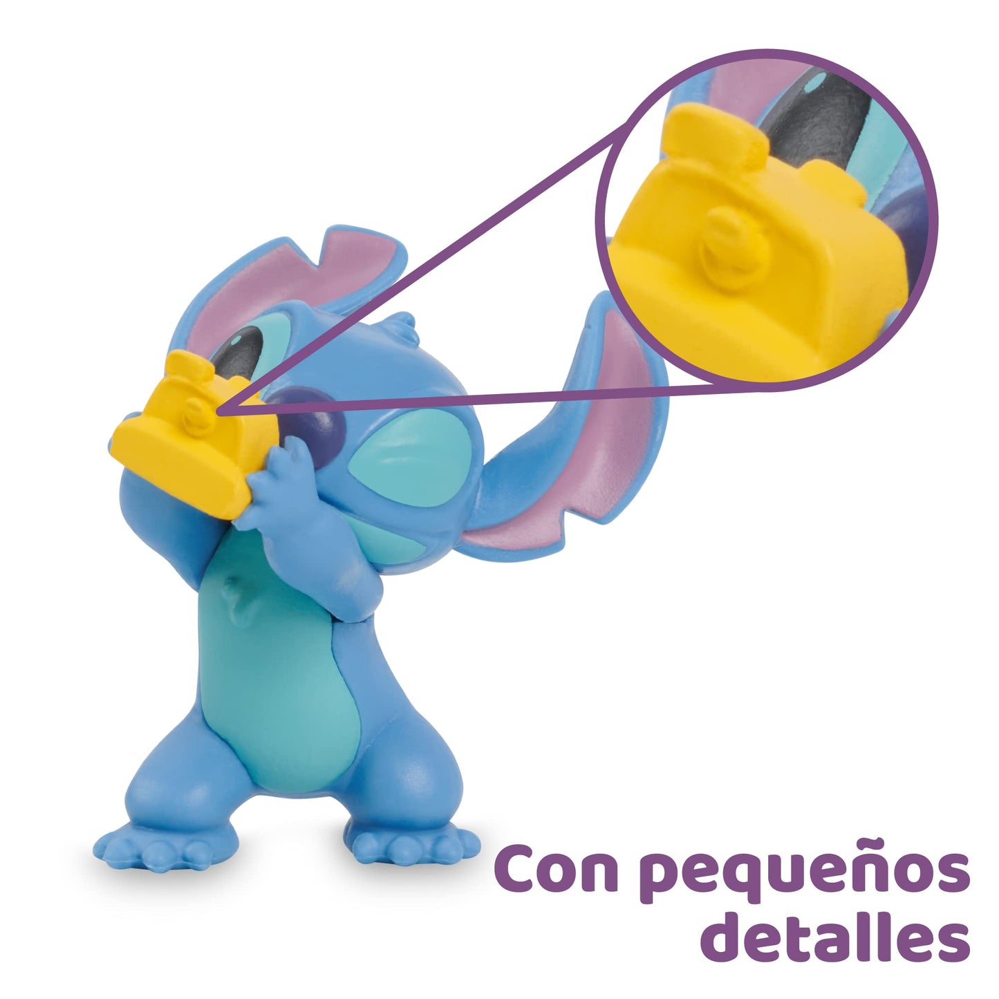Magic Capsules - Stitch Collectible Figure Set, Pack of 8 Exclusive Disney Stitch Figurines, with Different Positions and Accessories, Collectible
