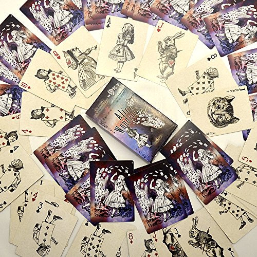 Rodaruus Alice in Wonderland Playing Cards, Full 54 Poker-Size Card Deck (Galaxy)