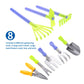 PowerTRC Garden Wagon & Tools Toy Set 15 Pcs Kids Gardening Tools & Wagon Toy Set - Outdoor Toddler Toys Kids Gardening Set - Beach, Sand, Garden Toys