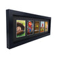 Trading Card Display Frame for 5 Standard Cards, 2 Pack, UV Protection, Black Pasted Double Mats, Sports Card Collector Wall Display, Holder for