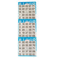 American Games Bingo Paper Game Cards - 3 cards - 5 sheets - 100 books of 5 sheets