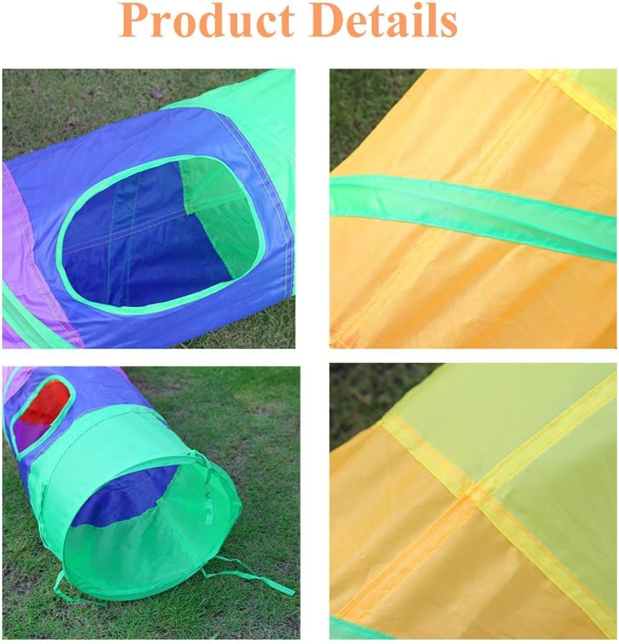Cat Tunnel Toy with Hanging Ball, Cat Tunnel，Cat Tunnels for Indoor Cats