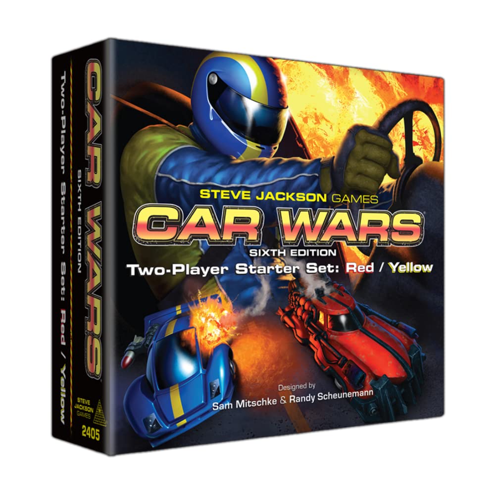 Steve Jackson Games Car Wars Two-Player Starter Set Red/Yellow