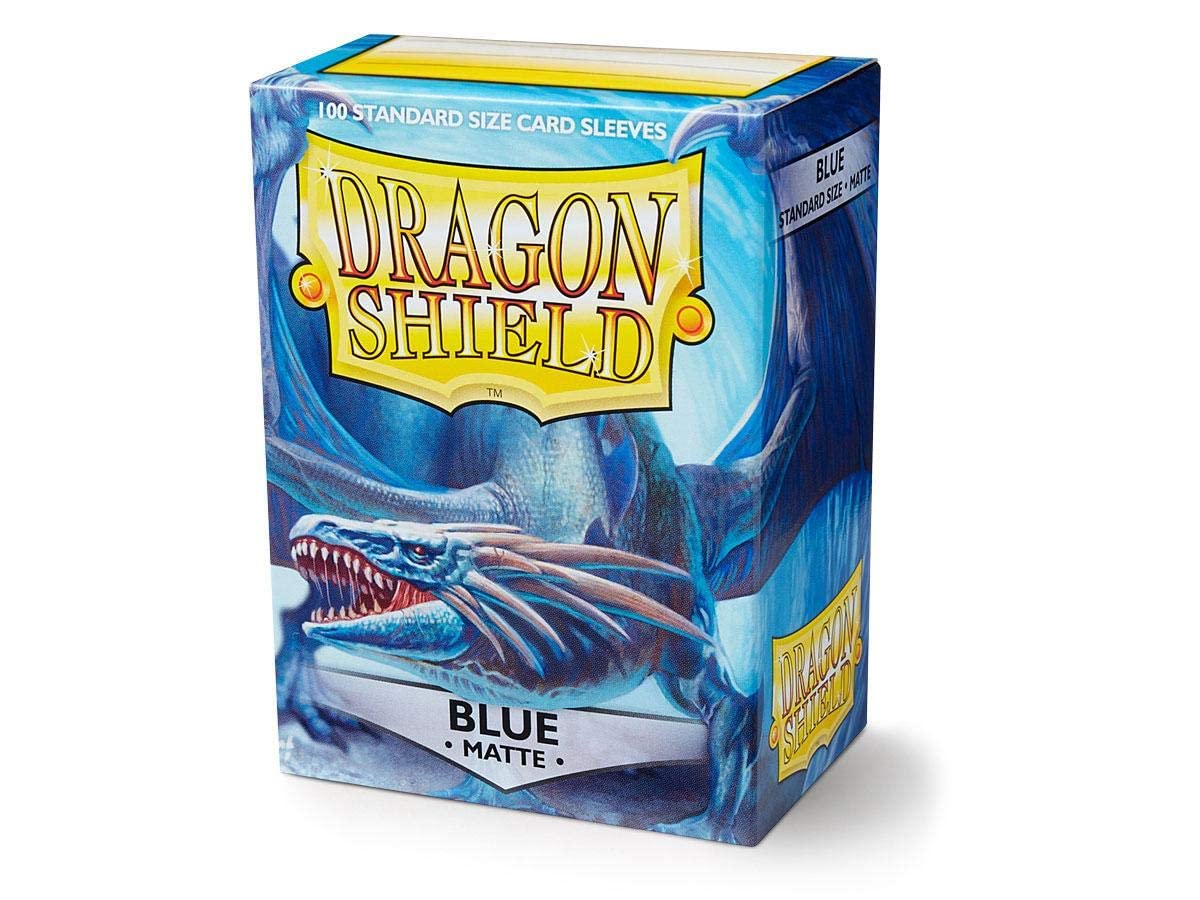 5 Packs Dragon Shield Matte Blue Standard Size 100 ct Card Sleeves Value Bundle!