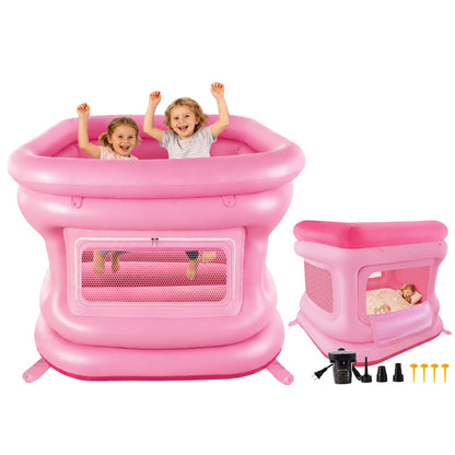 Uoyess 4 in 1 Inflatable Bounce House for Toddler 1-3 with Shade Cover