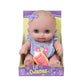 Lil Cutesies 8.5" All Vinyl Baby Doll | Posable and Washable | Removable Outfit | Lulu- Blue Eyes | JC Toys |Ages 2+
