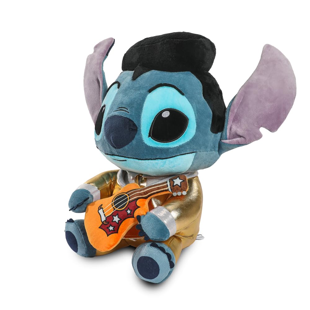 Collectible Disney: Lilo and Stitch Gold Suit Elvis Stitch HugMe Vibrating Plush Figure