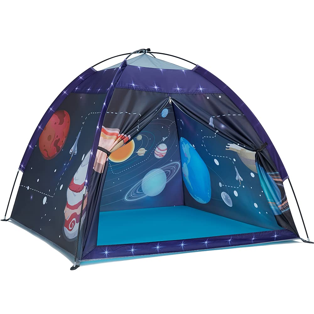 Mnagant Space World Play Tent-Kids Galaxy Dome Playhouse for Boys and Girls Imaginative Play Popup Tent for Kids Indoor/Outdoor Fun,Perfect Kid’s