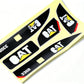 Linzhen Sticker Set Channel RC Excavator Amewi 1:14 Decals for Huina 580 1580 TR-211m 23