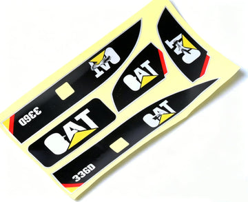 Linzhen Sticker Set Channel RC Excavator Amewi 1:14 Decals for Huina 580 1580 TR-211m 23