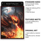Fantasy North - Endragos - The Incinerator - Dragon Series - 100 Textured Matte TCG Card Sleeves - Fits Magic MTG Commander Pokemon and Other Card