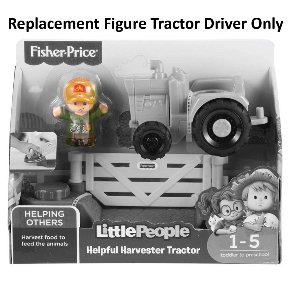 Fisher-Price Replacement Part Little People Helpful Harvester Tractor DWC32 - Replacement Tractor Driver Figure