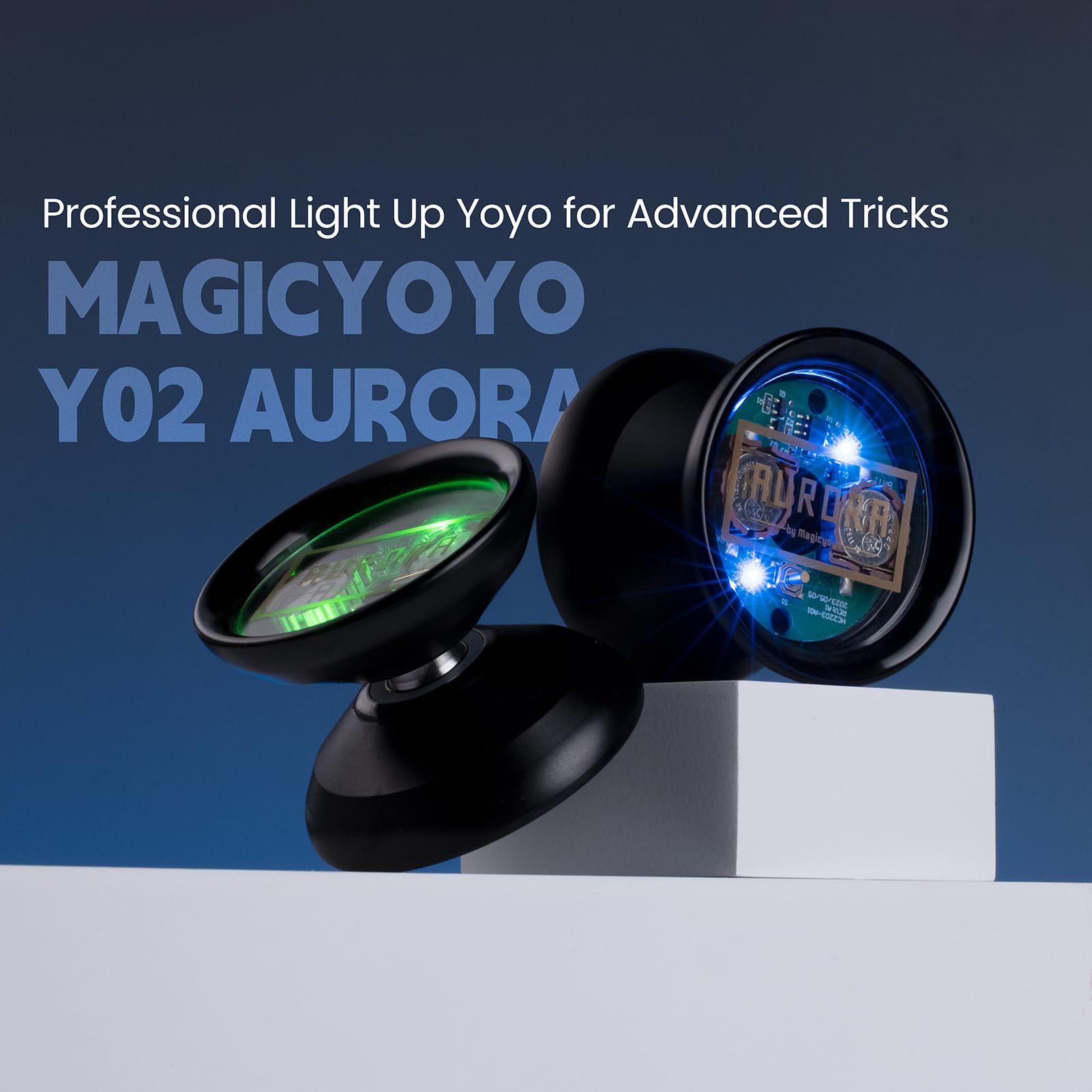 MAGICYOYO Y02 Aurora Professional Led Light Up Yoyo for Advanced Players