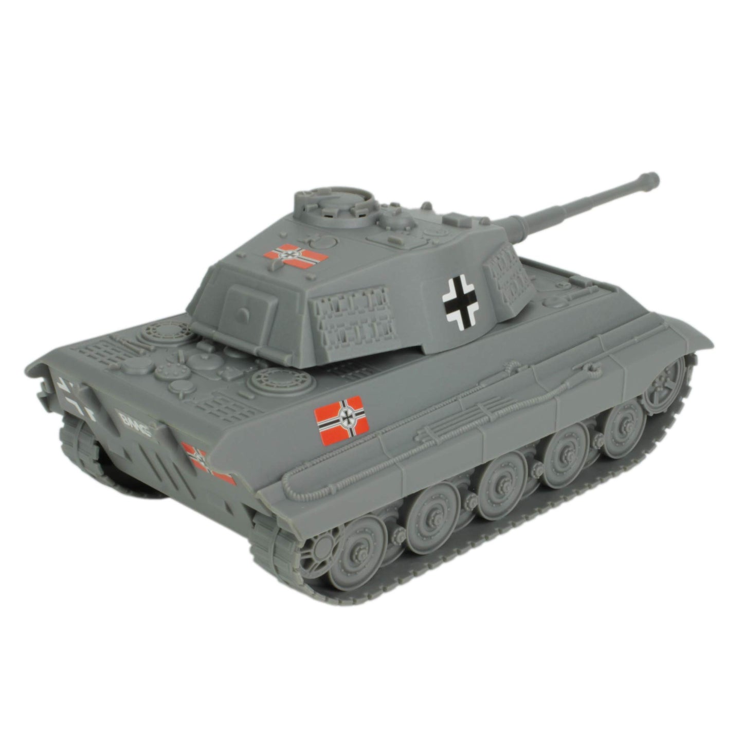 BMC WWII Gray German King Tiger Toy Tank 1:32 Scale for 54mm Army Men Soldier Figures