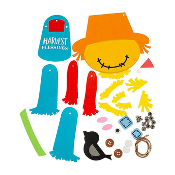 Fun Express Harvest Blessings Scarecrow CK - Craft Kits - 12 Pieces