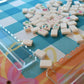 Humble Oak Co. Large Neoprene Mahjong and Craft Mat - Bright Spring Waterproof Table Protector, Non-Slip Table Cover for Gaming, Arts, Crafts, & Home