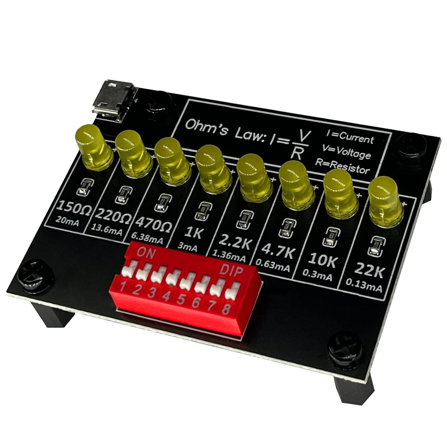 Soldering Practice Kit DIY Practical Electronic Circuit Project Resistor Training Board for Beginners