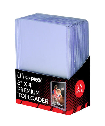 Ultra Pro 3" x 4" Super Clear Premium Toploader Card Protector | 25-Count per Pack | 1-Pack