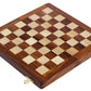 Magnetic Travel Chess Board Set - Classic Wood Staunton 7 X 7 Inch Pocket Chess Set with Folding Game Board Handmade in Fine Rosewood