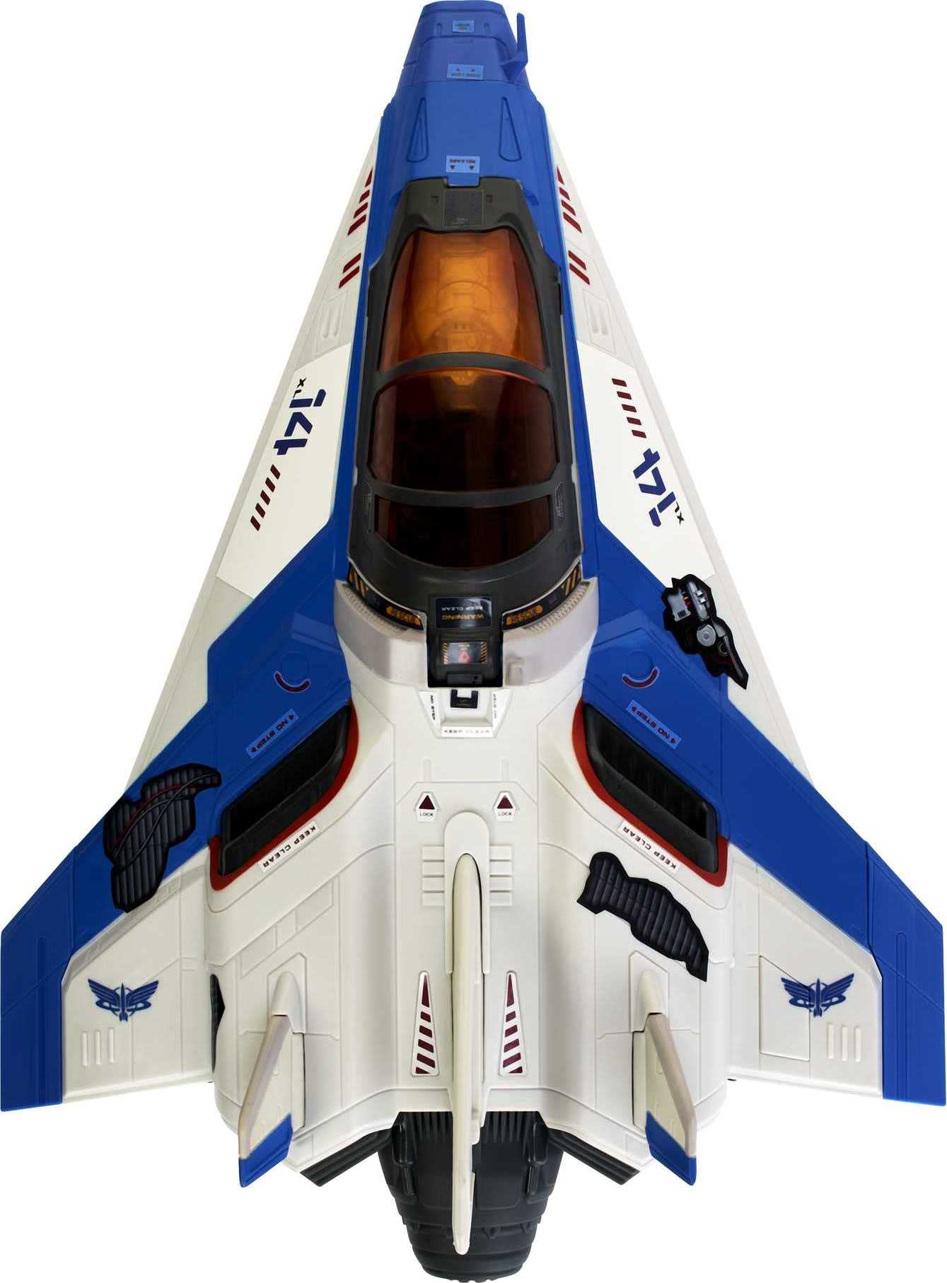 Mattel Disney Pixar Lightyear Toys, Fighter Jet-Style Spaceship, 15 Inches with Projectile Net Feature, Capture and Protect Mission, Collectible Gift