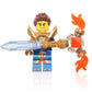 LEGO Castle Nexo Knights Minifigure - Clay with Armor and Sword with Flames (Limited Edition Foil Pack),15 pcs