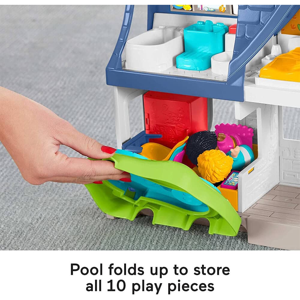 Fisher-Price Little People Toddler Toy Friends Together Play House, Learning Playset with 10 Pieces for Preschool Pretend Play Kids Ages 1+ Years