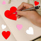 Coopay 600 Pieces Valentine's Day Foam Hearts Self Adhesive Foam Heart Stickers for Valentine Wedding Party Decoration, Crafts and Gift Wrapping