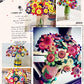 Carykon DIY Craft Iron Wire Button Felt Bouquets Kit, Make 40 Flowers (8-Petal Flowers)