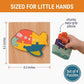 Wooden Puzzles for Toddlers 3+, Montessori 3D Vehicle Puzzle Set of 4 - BrightM? Screen-Free Fine Motor Learning Toys with Storage Box and Travel Bag