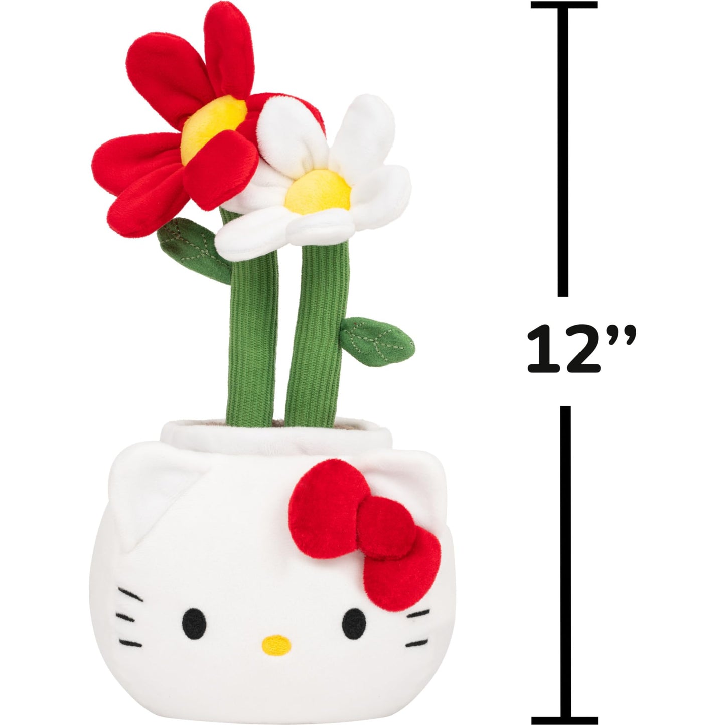 Jazwares Greenhouse by Russ 12-Inch Hello Kitty® Daisy Plush - Ultrasoft Official Sanrio® Plush Ages 3+