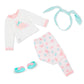 Glitter Girls - 14-Inch Slumber Party Doll - Brown Hair & Green Eyes - Bunny Pajama Outfit & Headband - 3+ Years- Eniko