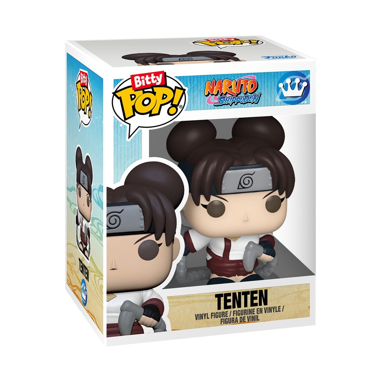 Funko Bitty Pop! Naruto Shippuden: Tenten, Madara (6th Paths), Might Guy, Itachi Uchiha, with a 1 in 6 Chance for Naruto (6th Path) - 0.9 Inch (2.2