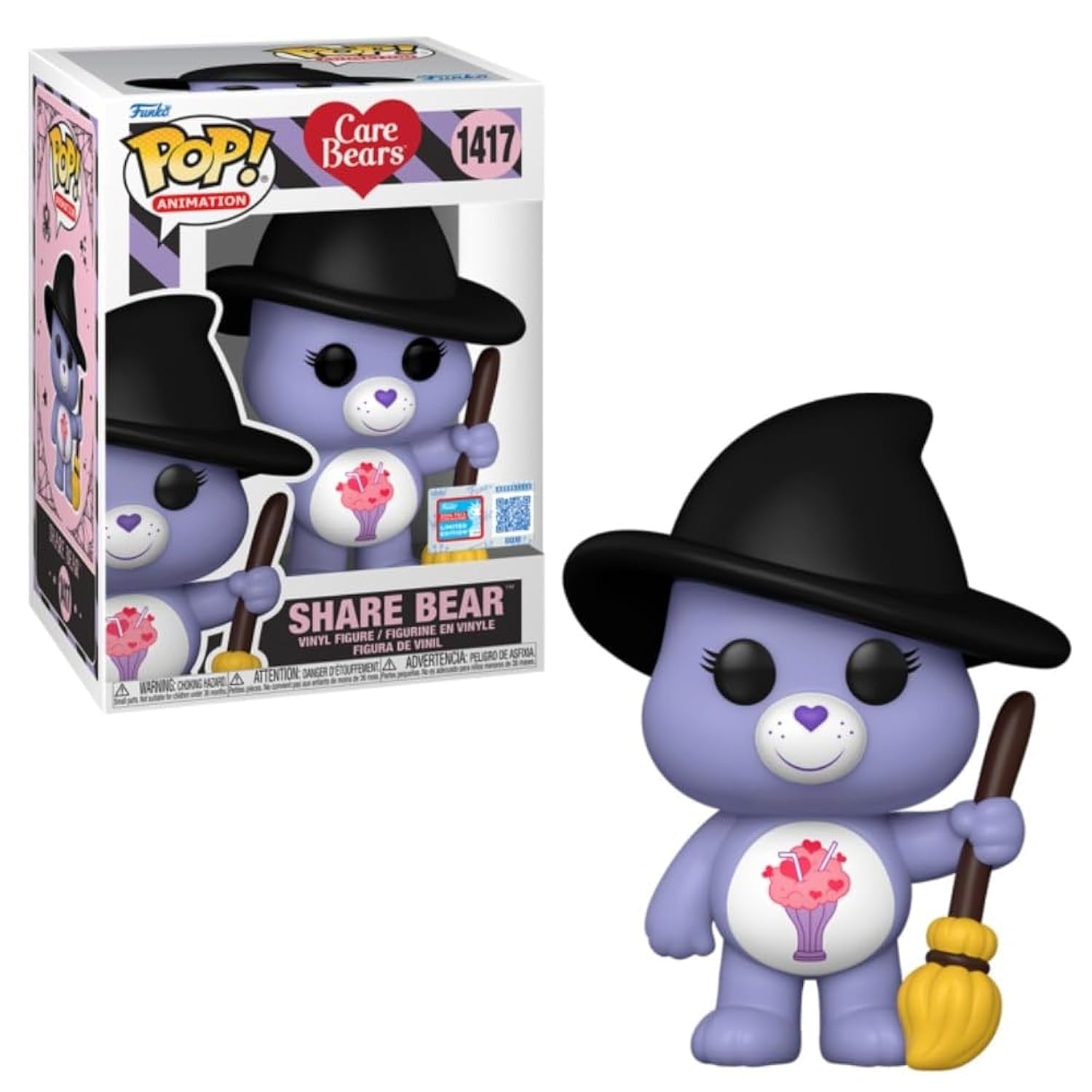 Funko Care Bears Witch Share Bear Exclusive Fall Convention Pop Vinyl Figure 1417
