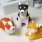 ORIGAMIPLANET Hello Puppies 3D Origami Paper Craft Gift Set- 3 pcs, Husky/Corgi/Shiba Inu Pre-Cut Origami Kit, Cute Animal Paper Sculpture for Teens