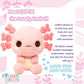 Cuddle Barn PlushGoals - Lottie the Lovely Axolotl Plush | Pink Kawaii Plushy w/Hearts for Girls, Teens, Adults | Cute Chibi Axolotls Toy Plushies
