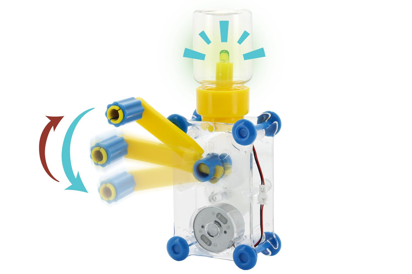 Tenergy ODEV Dynamo Lantern Educational STEM Building Toy, Hand Cranked Power Generator, Light Bulb Science Experiments Kits for Kids Age 14+