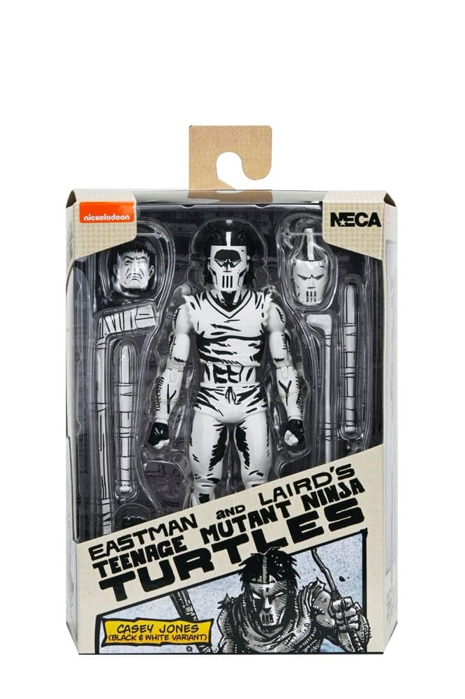 NECA Teenage Mutant Ninja Turtles (Mirage Comics) 1:7 Scale Collectible Action Figure, Casey Jones Black & White Figure