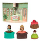 Sweetopia Dolls Patisserie Playset - Collectible Transforming Dolls with Special Backdrop, Includes 4 Miniature Pastries that Turn Into Princesses
