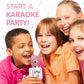 Move2Play, Kids Karaoke Microphone | Includes Bluetooth & Pre-Loaded Songs | Birthday Girls Present for All Ages, 2, 3, 4, 5+ Year Old Girls, Boys &