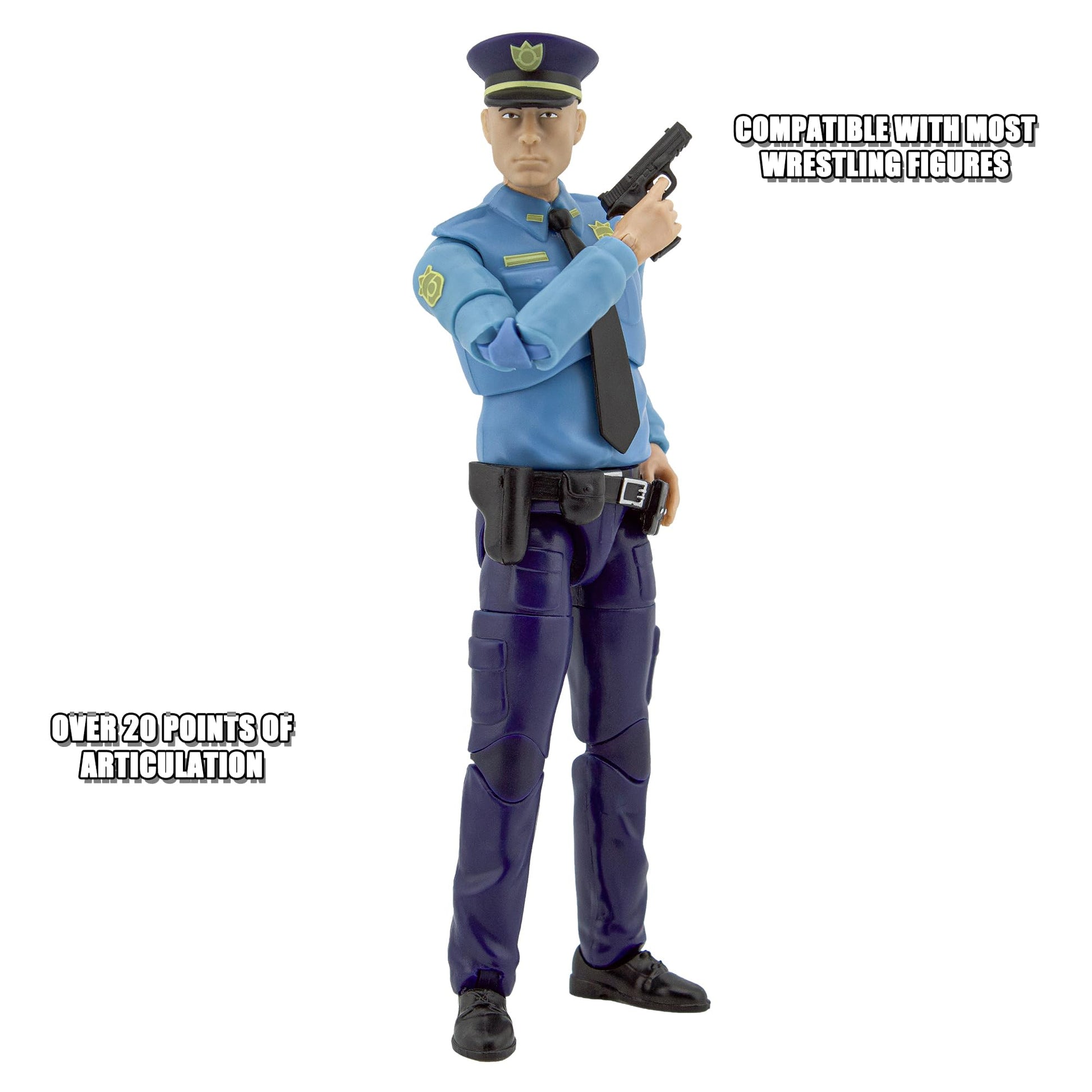 Figures Toy Company Ultimate 6.5 Inch Police Officer Figure with Deluxe Articulation
