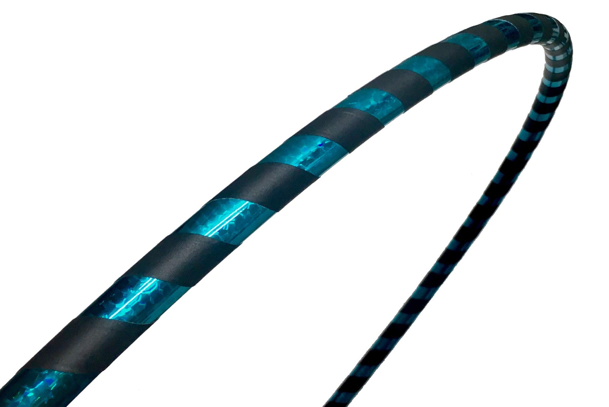 Beginner Exercise Hula Hoop for Fitness and Fun Made for Adults Weighted at 1 Pound (Choose Your Size and Tape Job) (Teal Prismatic, 38)