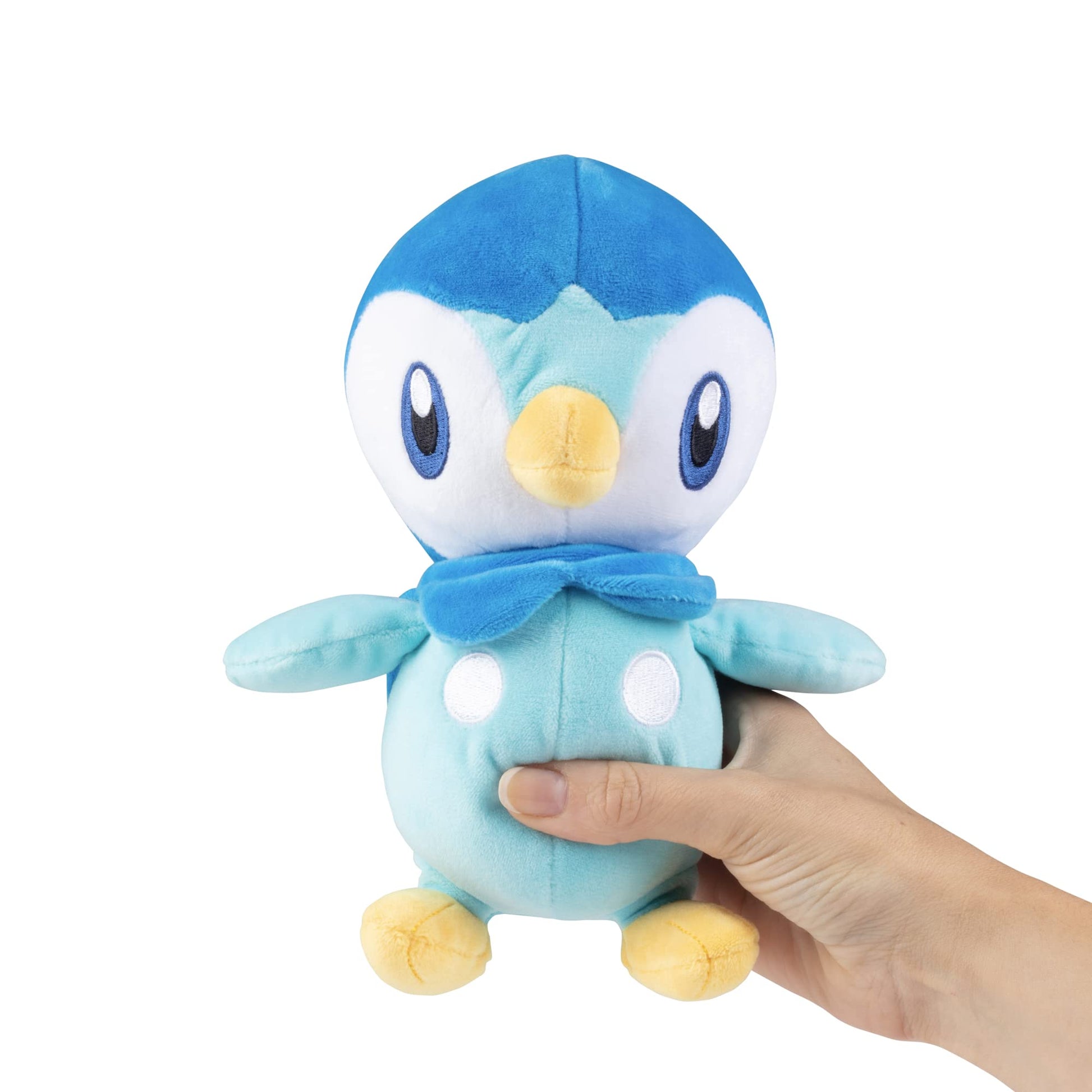Pokemon 8" Piplup Plush - Officially Licensed - Diamond and Pearl Starter Figure - Authentic Soft Stuffed Animal Penguin Toy - Gift for Kids, Boys