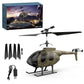 BrickCraftWorks RC Helicopter for Adults, F150BL V3 Air-Wolf RC Helicopter Model with LED Lights, Outdoor Indoor Model Airplane Gift (RTF Version)