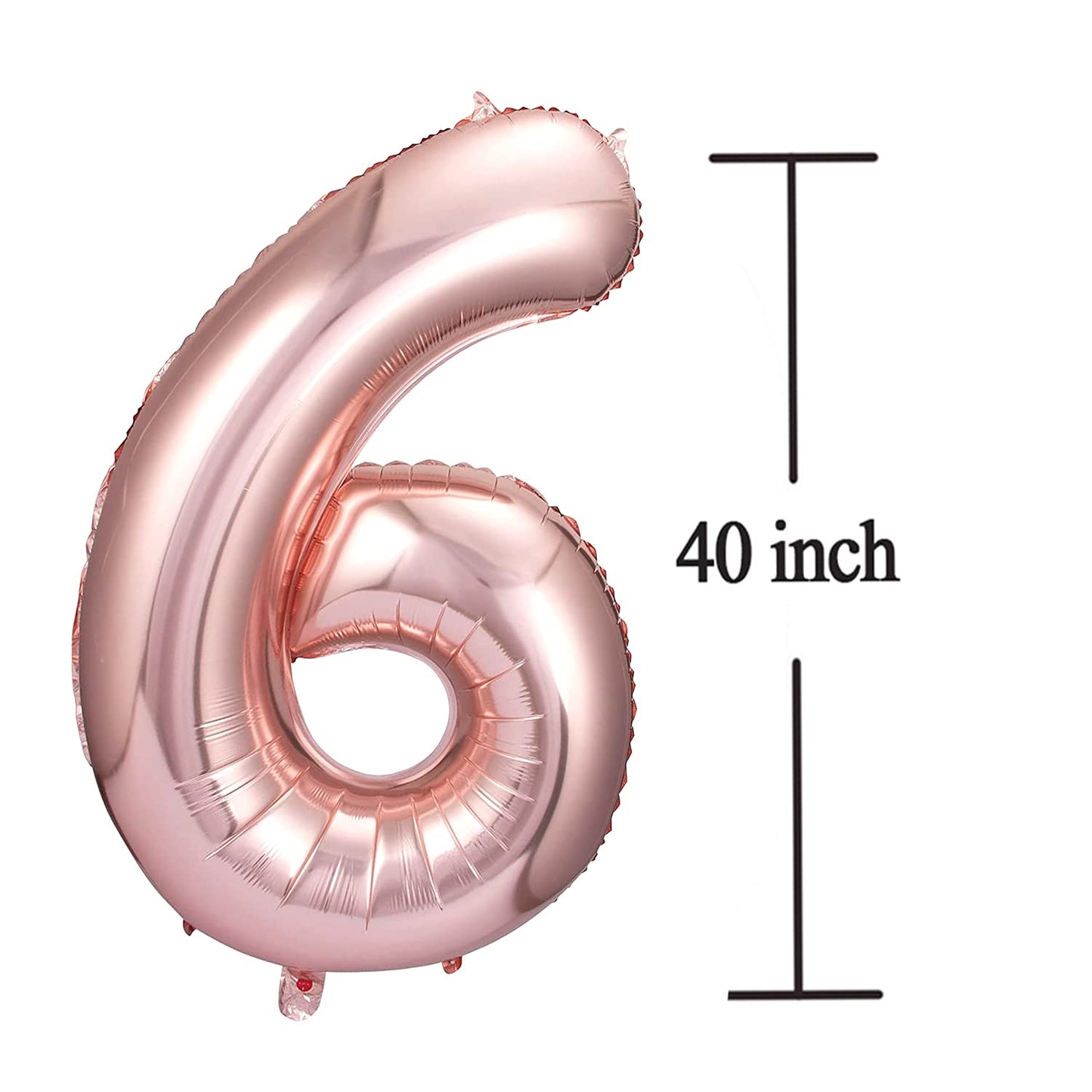 Rose Gold 16 Number Balloons Big Giant Jumbo Large Number 16 Foil Mylar Balloons for Girl Boy Men Sweet 16th Birthday Party Supplies 16 Anniversary