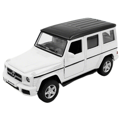 Car Toys for 3 4 5 Year Old Girls Gifts,1/36 Scale G63 Diecast Metal Model Car,Pull Back Cars Toys for Toddler Kids Age 3-6(White)