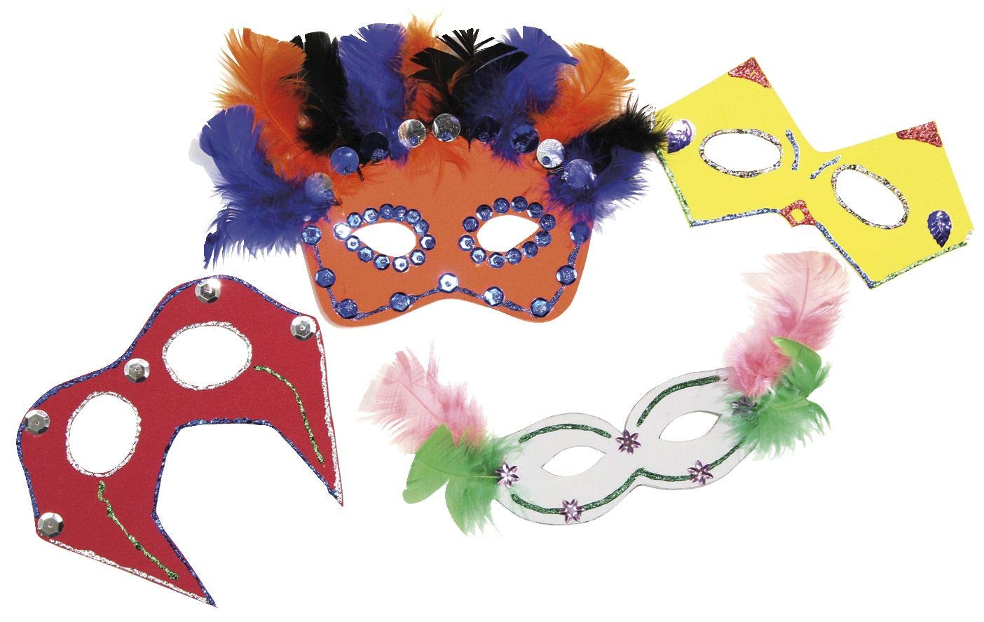 Creativity Street Foam Party Craft Mask Activity Kit, Assorted