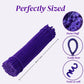 200 Pcs Pipe Cleaners, Deep Purple & Vibrant Purple Chenille Stems for Crafts, Thick Fluffy Pipe Cleaners for DIY Flowers, Animals & Decorations, Art