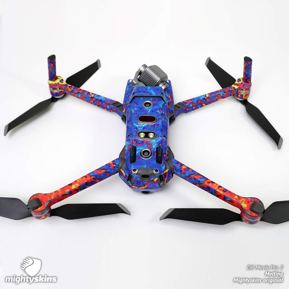 MightySkins Skin Compatible with DJI Mavic 2 Pro or Zoom - Black Marble | Protective, Durable, and Unique Vinyl Decal wrap Cover | Easy to Apply
