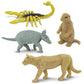 Safari Ltd. Desert TOOB - Figurines of Horned Lizard, Cactus, Road Runner, Scorpion, Rattlesnake, Coyote, Bobcat, Armadillo, Mountain Lion