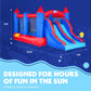 Sunny & Fun Inflatable Bouncy Castle with Dual Slide